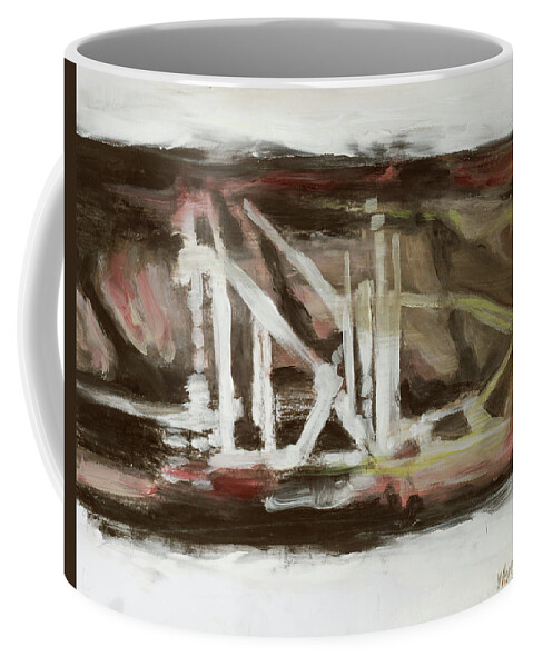 #francisbacon Coffee Mug featuring the painting Prosthesis, Study 41 by Veronica Huacuja