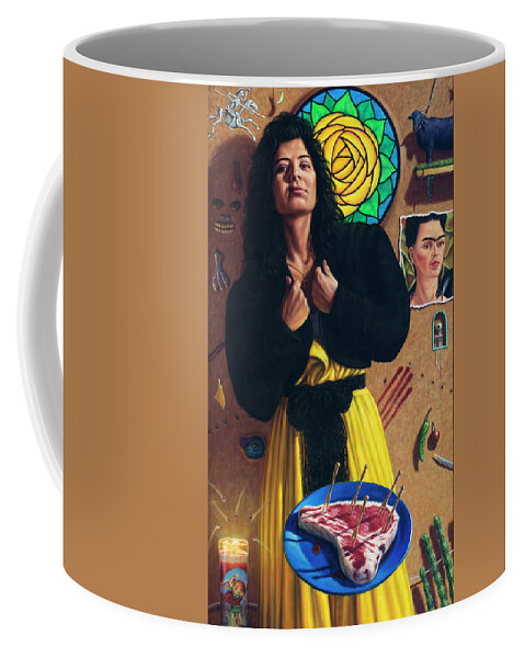 Proud Coffee Mug featuring the painting Proud Woman by James W Johnson
