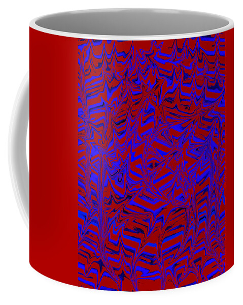 Digital Coffee Mug featuring the digital art Psychedelic Drip by Ronald Mills