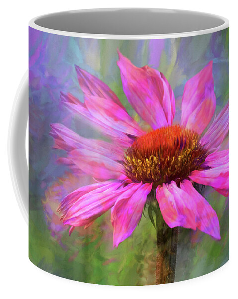 Flower Coffee Mug featuring the digital art Psychodelia by Nicole Wilde