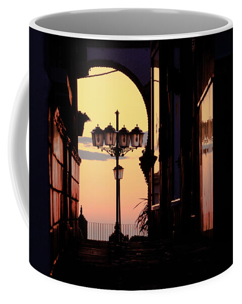 Moorish Coffee Mug featuring the photograph Pubelo sunrise by Gary Browne