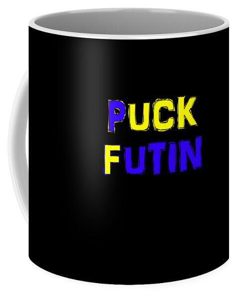Putin Coffee Mug featuring the digital art Puck Futin by Andrei SKY