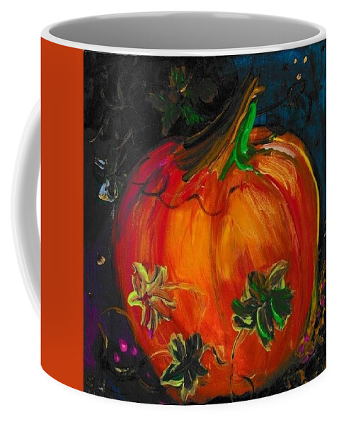 Fall Coffee Mug featuring the painting Pumpkin Harvest by Susan Hensel