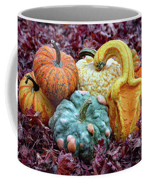 Halloween Coffee Mug featuring the photograph Pumpkin Party by Gina Fitzhugh