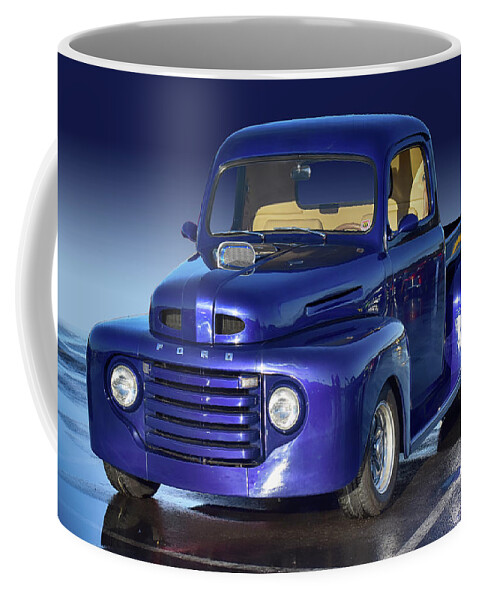 Ford Coffee Mug featuring the photograph Purp Truck by Bill Dutting