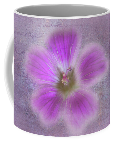Flower Coffee Mug featuring the photograph Softly Purple by Elaine Teague
