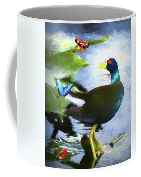 Coffee Mug featuring the photograph Purple Gullinulle 5 by Penny Lisowski
