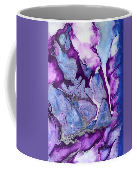 Purple Haze Coffee Mug featuring the painting Purple haze by Nicole DiCicco