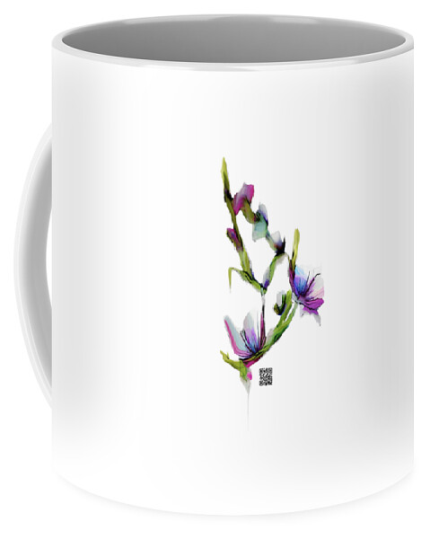 Modern Coffee Mug featuring the digital art Purple Twist by Rafael Salazar