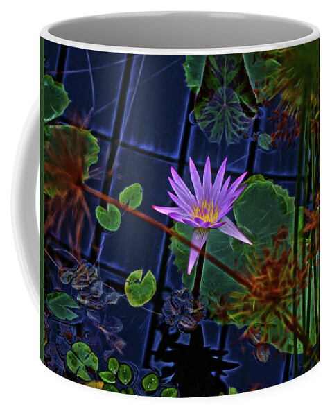 Water Lily Coffee Mug featuring the photograph Purple Water Lily by Cordia Murphy