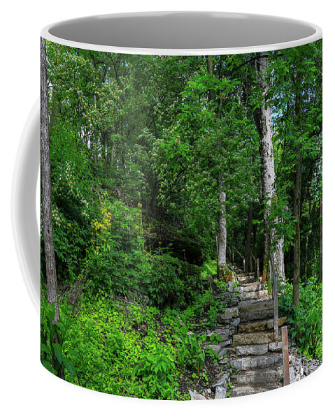 Quarry Trails Metro Park Hiking Trail Coffee Mug featuring the photograph Quarry Trails Metro Park Hiking Trail by Dan Sproul