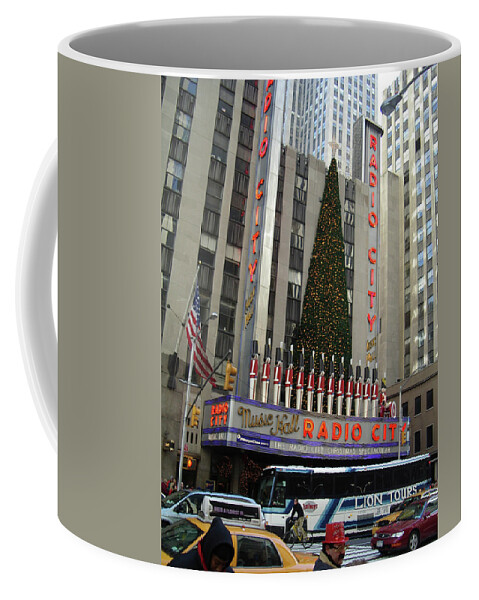 Holidays Coffee Mug featuring the photograph Radio City Music Hall 2003 by John Schneider