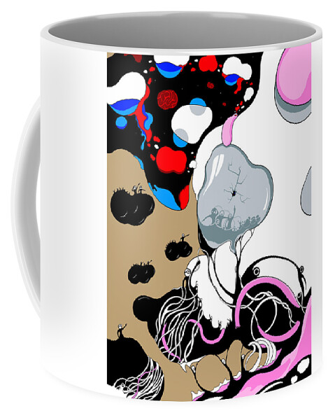 Rat Coffee Mug featuring the digital art Rage by Craig Tilley