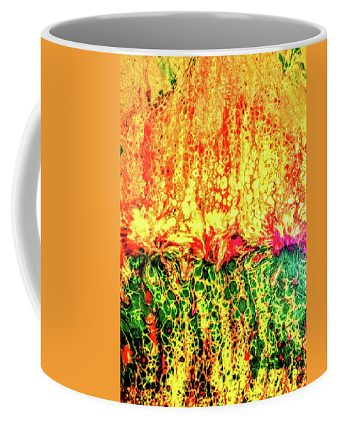 Spring Coffee Mug featuring the painting Raging Spring by Anna Adams