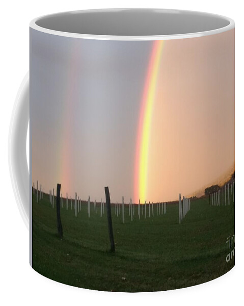Rainbow Coffee Mug featuring the photograph Rainbow by Chris Naggy