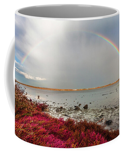 Atanasovsko Lake Coffee Mug featuring the photograph Rainbow by Evgeni Dinev