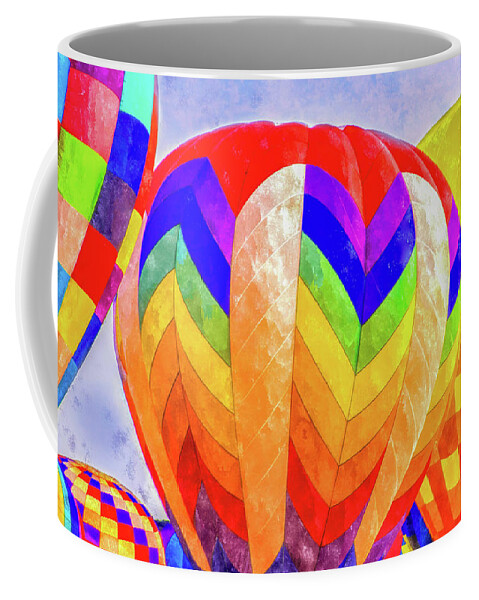 Balloon Glow Coffee Mug featuring the photograph Rainbows by Kevin Lane