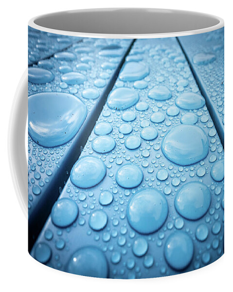 Rain Coffee Mug featuring the photograph Raindrops 2 by Nigel R Bell