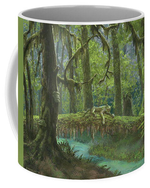Rainforest Coffee Mug featuring the painting Rainforest Afternoon by Don Morgan