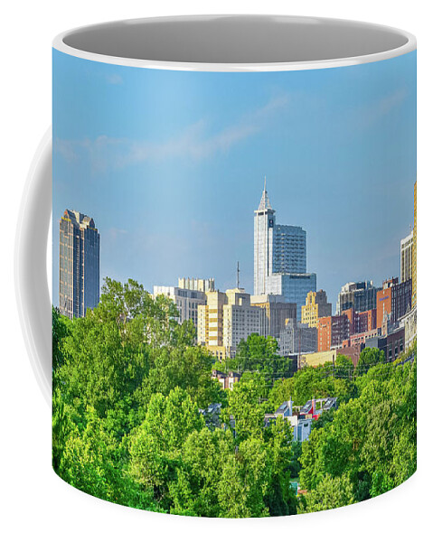 Raleigh Coffee Mug featuring the photograph Raleigh NC Skyline by Rick Nelson