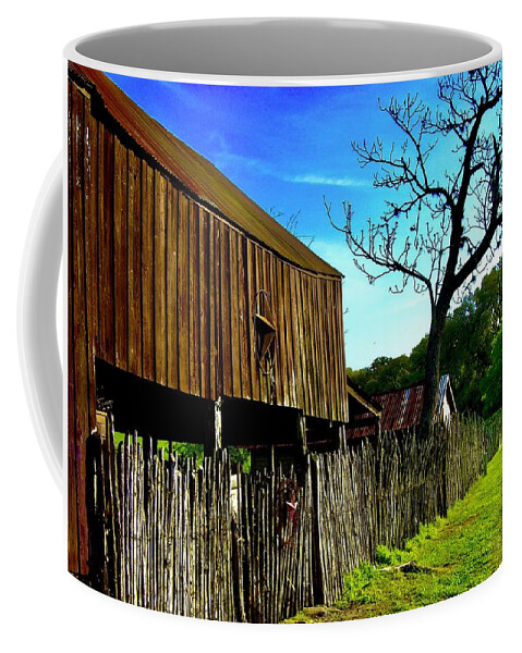 Ranch Coffee Mug featuring the photograph Ranch Road by Tanya White