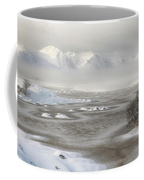 Black Mount Coffee Mug featuring the photograph Rannoch Moor Winter by Grant Glendinning