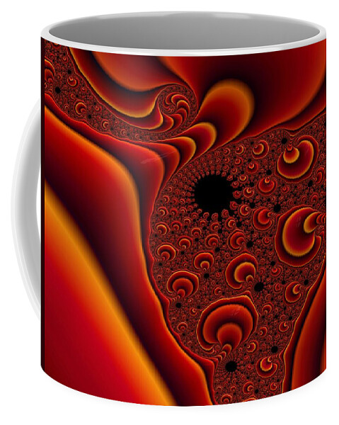 Fractal Design Coffee Mug featuring the digital art Ray of Hope by Bonnie Bruno