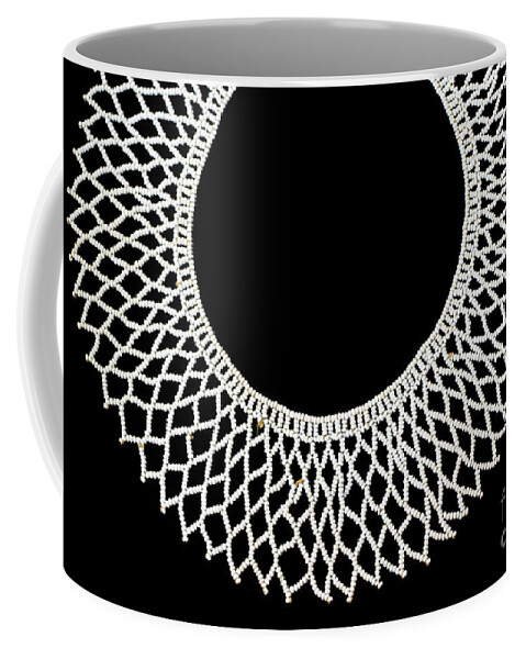 Rbg Coffee Mug featuring the photograph RBG Traditional Zulu Necklace by Vivian Krug Cotton
