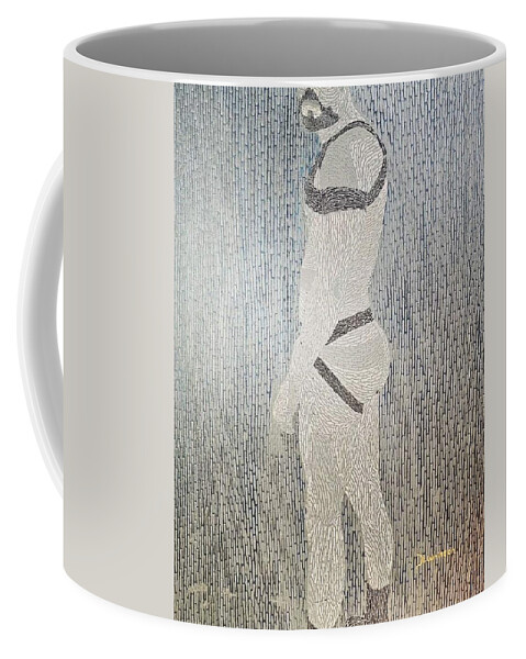 Tulsa Artist Coffee Mug featuring the painting Ready by Darren Whitson