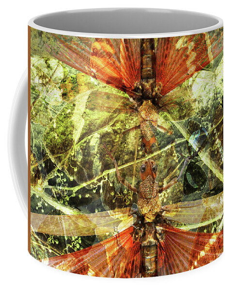 Moth Coffee Mug featuring the photograph Reality Conflict by Char Szabo-Perricelli