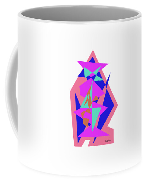 Abstract In The Living Room Coffee Mug featuring the digital art Recent 27 by David Bridburg