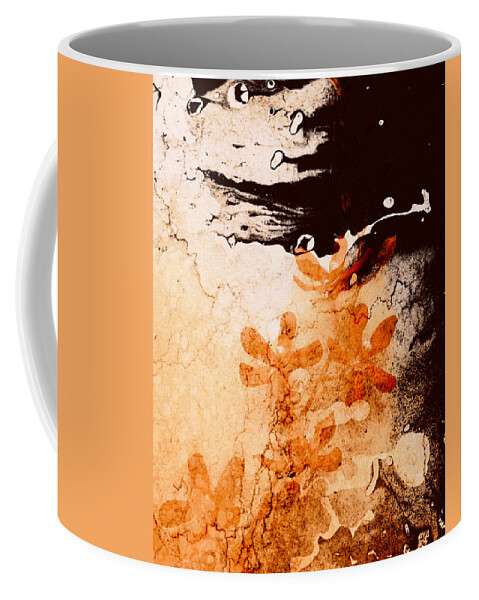 Abstract Coffee Mug featuring the digital art Reclaimed Wall by Canessa Thomas