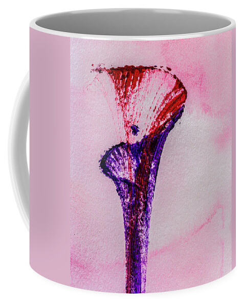 Charlotte Watson Coffee Mug featuring the photograph Red and purple Lily by Maggie Mccall