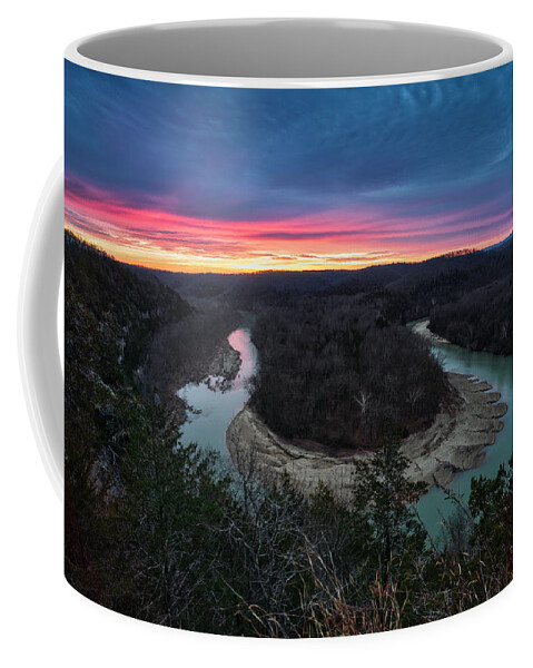 Sunrise Coffee Mug featuring the photograph Red Bluff Sunrise by David Dedman