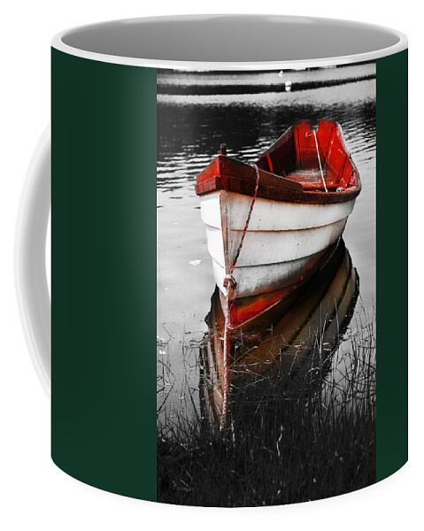 Red Boat Coffee Mug featuring the photograph Red Boat by Darius Aniunas