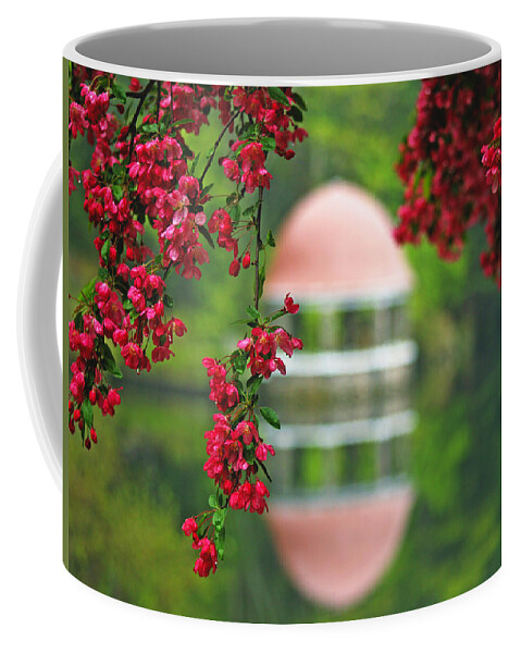 Red Dogwood Coffee Mug featuring the photograph Red Dogwood Blossoms by Lisa Cuipa
