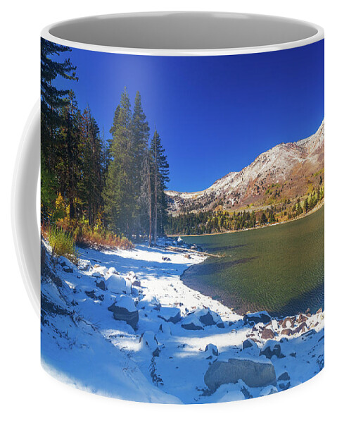 Lakes Coffee Mug featuring the photograph Red Lake by Tassanee Angiolillo