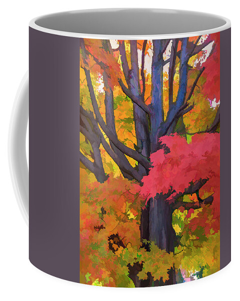 Tree Coffee Mug featuring the photograph Red Maple Frosting 3 by Ginger Stein