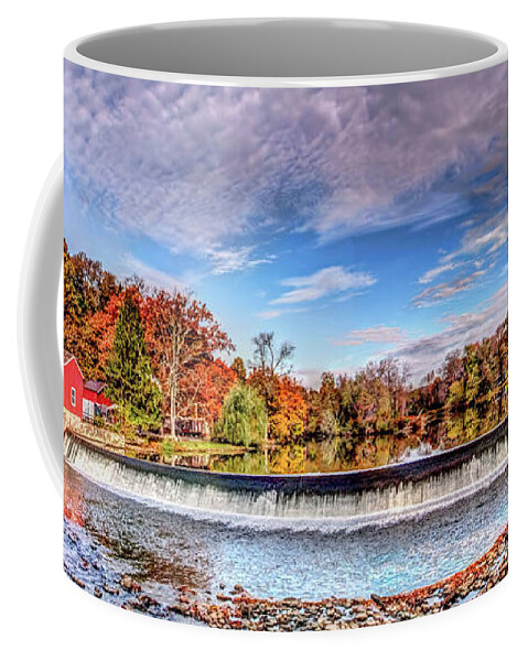 Recent Coffee Mug featuring the photograph Red Mill Pano by Geraldine Scull
