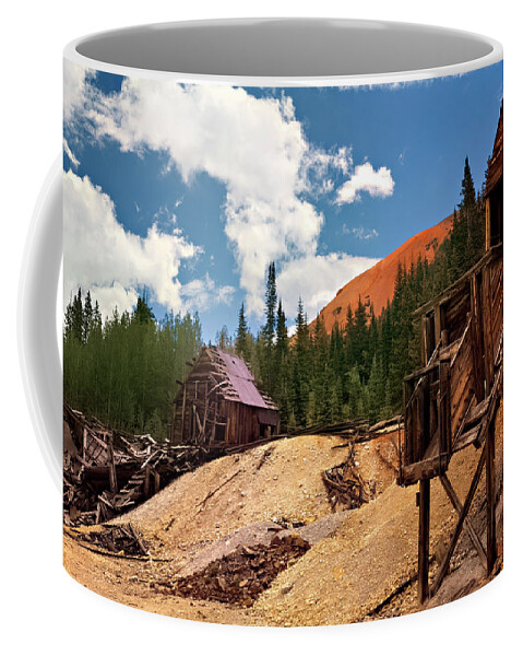 Colorado Coffee Mug featuring the photograph Red Mountain Mining - The Loader by Lana Trussell