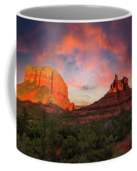  Coffee Mug featuring the photograph Red Rocks at Sunset by Al Judge