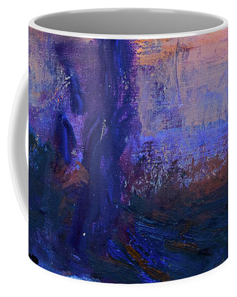 Red Coffee Mug featuring the painting Red Sky by Radha Rao