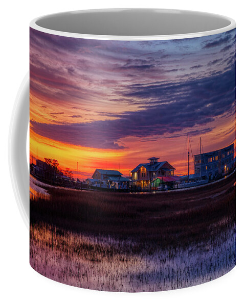 Southport Coffee Mug featuring the photograph Red sunrise by Nick Noble