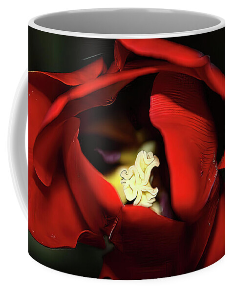 Red Tulip Coffee Mug featuring the photograph Red Tulip by Jolanta Anna Karolska