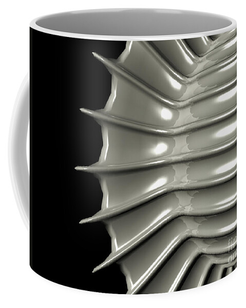 Ribs Coffee Mug featuring the digital art Reflections of Abstract Object by Phil Perkins