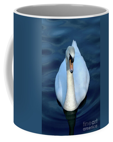 Nature Coffee Mug featuring the photograph Regal Swan by Stephen Melia