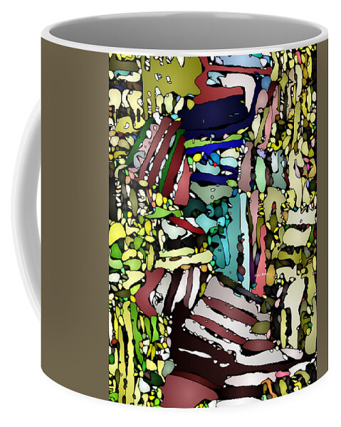 Rafael Salazar Coffee Mug featuring the digital art Reggae by Rafael Salazar