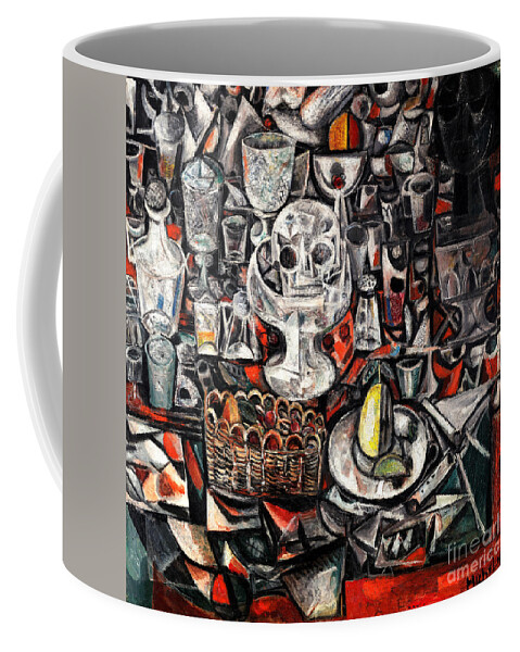 Wingsdomain Coffee Mug featuring the painting Remastered Art Crystals by Alfonso Michel 20220512 by Alfonso Michel