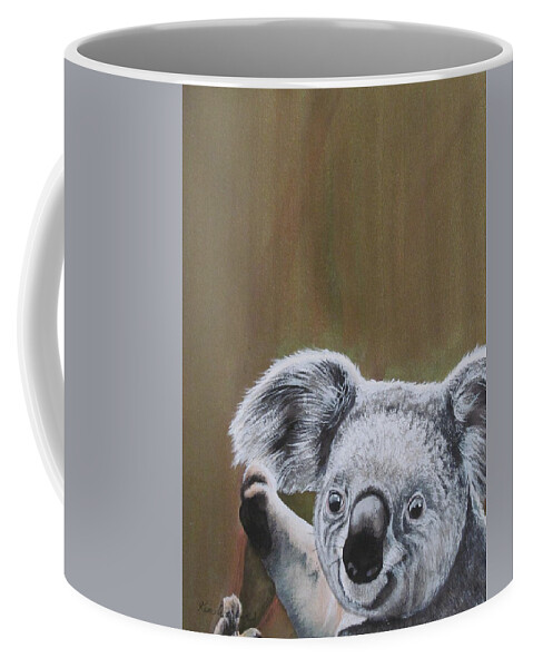 Brown Coffee Mug featuring the painting Remembering Banjo Watercolor by Kimberly Walker