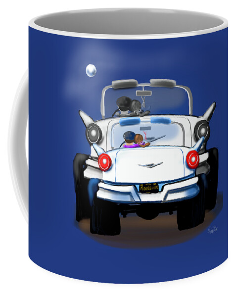 1957 Ford Coffee Mug featuring the digital art Remembering Those Days by Doug Gist